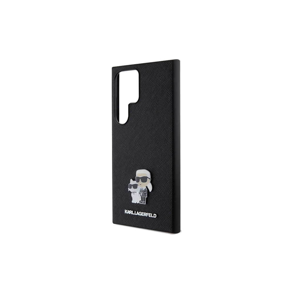 Hurtownia GSM - Etui Karl Lagerfeld KLHCS24LPSAKCMPK Samsung Galaxy S24 Ultra hardcase Saffiano Karl & Choupette Metal Pin černý/black - KLD1874 - {ean13} - Hurt