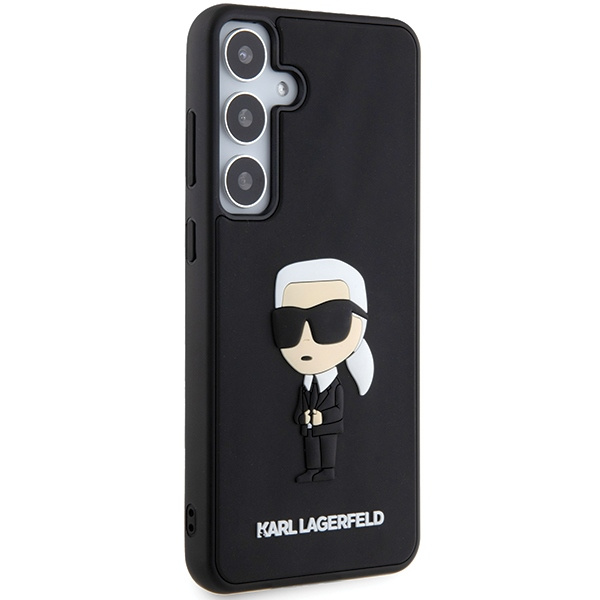 Kryt Karl Lagerfeld KLHCS24M3DRKINK Samsung Galaxy S24+ Plus hardcase 3D Rubber Ikonik black