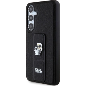 Hurtownia GSM - Etui Karl Lagerfeld KLHCS24MGSAKCPK Samsung Galaxy S24+ Plus hardcase Gripstand Saffiano Karl&Choupette Pins fekete/black - KLD1877 - {ean13} - Hurt