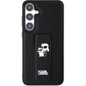 Wholesale Karl Lagerfeld KLHCS24MGSAKCPK Samsung Galaxy S24+ Plus hardcase Gripstand Saffiano Karl&Choupette Pins black - KLD1877 - {ean13} - Hurt