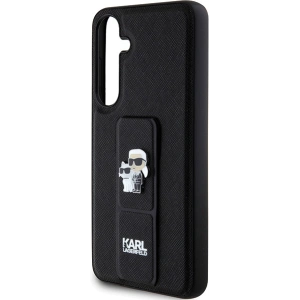 Wholesale Karl Lagerfeld KLHCS24MGSAKCPK Samsung Galaxy S24+ Plus hardcase Gripstand Saffiano Karl&Choupette Pins black - KLD1877 - {ean13} - Hurt
