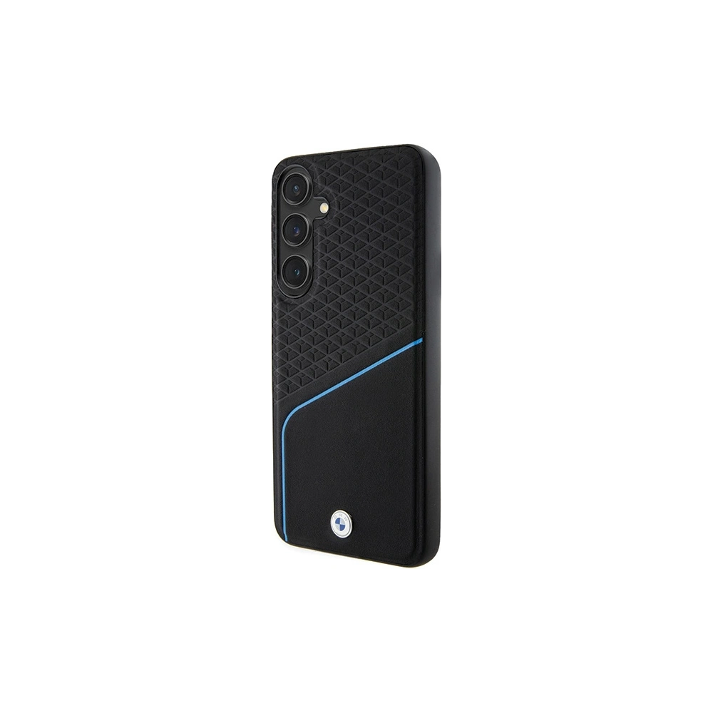 Hurtownia GSM - Case BMW BMHMS24M23RDCLK Samsung Galaxy S24+ Plus Hardcase Signature Leder Texturiert & Linie MagSafe schwarz/black - BMW605 - {ean13} - Hurt