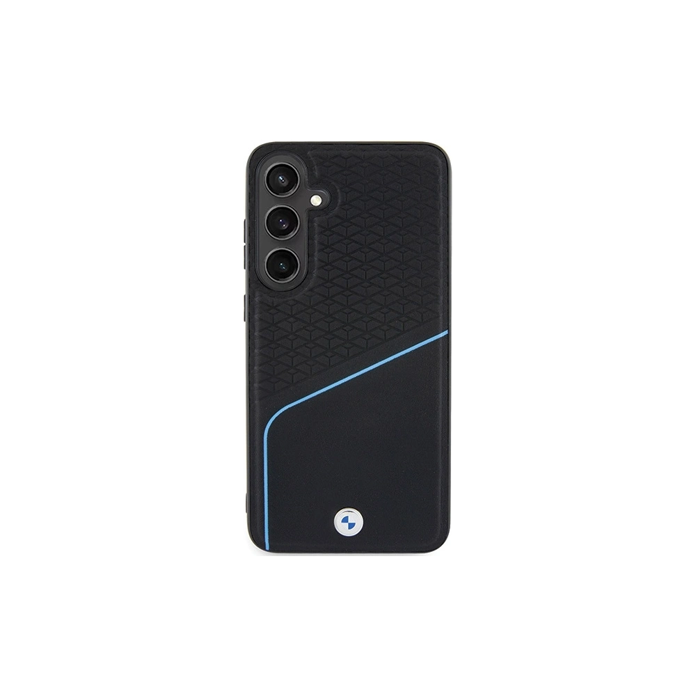 Hurtownia GSM - Case BMW BMHMS24M23RDCLK Samsung Galaxy S24+ Plus Hardcase Signature Leder Texturiert & Linie MagSafe schwarz/black - BMW605 - {ean13} - Hurt