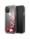 Etui Guess GUHCN58GLHFLRA Apple iPhone 11 Pro raspberry hard case Glitter Hearts