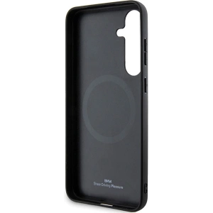 Hurtownia GSM - Case BMW BMHMS24M23RDCLK Samsung Galaxy S24+ Plus Hardcase Signature Leder Texturiert & Linie MagSafe schwarz/black - BMW605 - {ean13} - Hurt