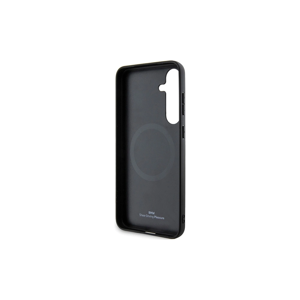 Hurtownia GSM - Case BMW BMHMS24M23RDCLK Samsung Galaxy S24+ Plus Hardcase Signature Leder Texturiert & Linie MagSafe schwarz/black - BMW605 - {ean13} - Hurt