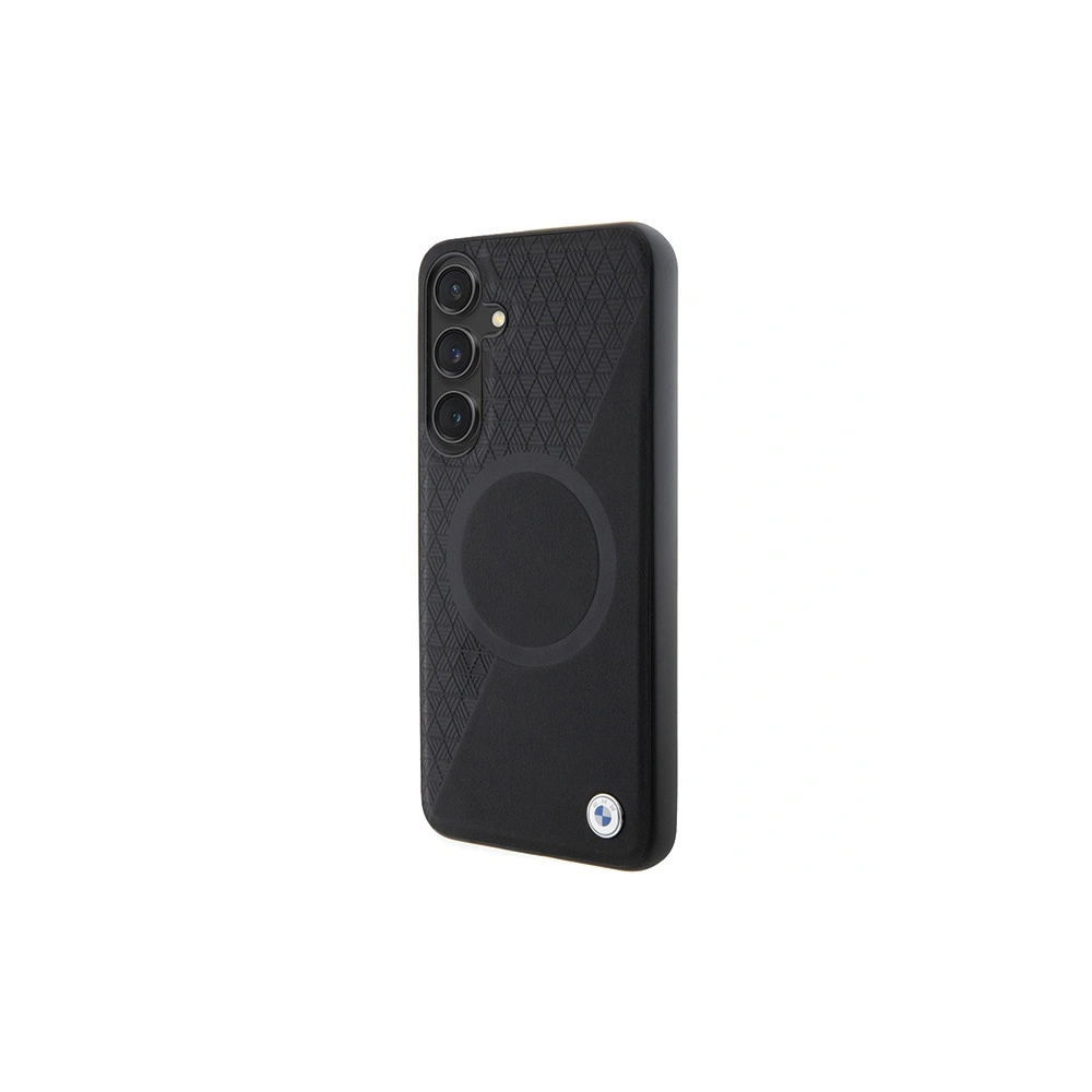 Hurtownia GSM - Etui BMW BMHMS24M23RTPK Samsung Galaxy S24+ Plus hardcase Signature Leather Half Textured & Circle MagSafe černé/black - BMW606 - {ean13} - Hurt