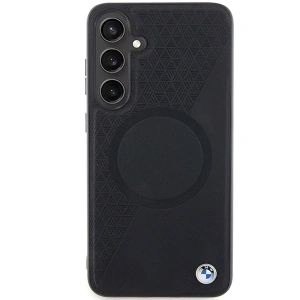 Hurtownia GSM - Etui BMW BMHMS24M23RTPK Samsung Galaxy S24+ Plus hardcase Signature Leather Half Textured & Circle MagSafe czarny/black - BMW606 - {ean13} - Hurt