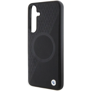 Hurtownia GSM - Etui BMW BMHMS24M23RTPK Samsung Galaxy S24+ Plus hardcase Signature Leather Half Textured & Circle MagSafe czarny/black - BMW606 - {ean13} - Hurt