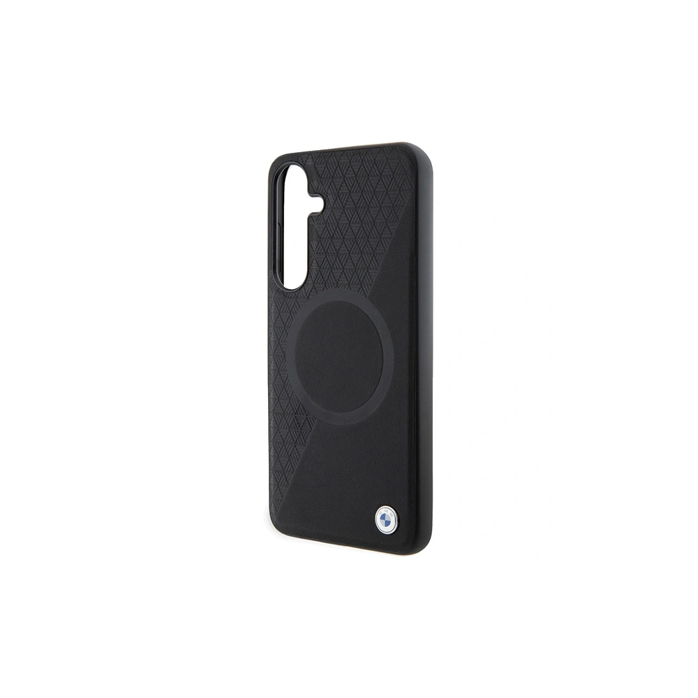 Hurtownia GSM - Etui BMW BMHMS24M23RTPK Samsung Galaxy S24+ Plus hardcase Signature Leather Half Textured & Circle MagSafe černé/black - BMW606 - {ean13} - Hurt