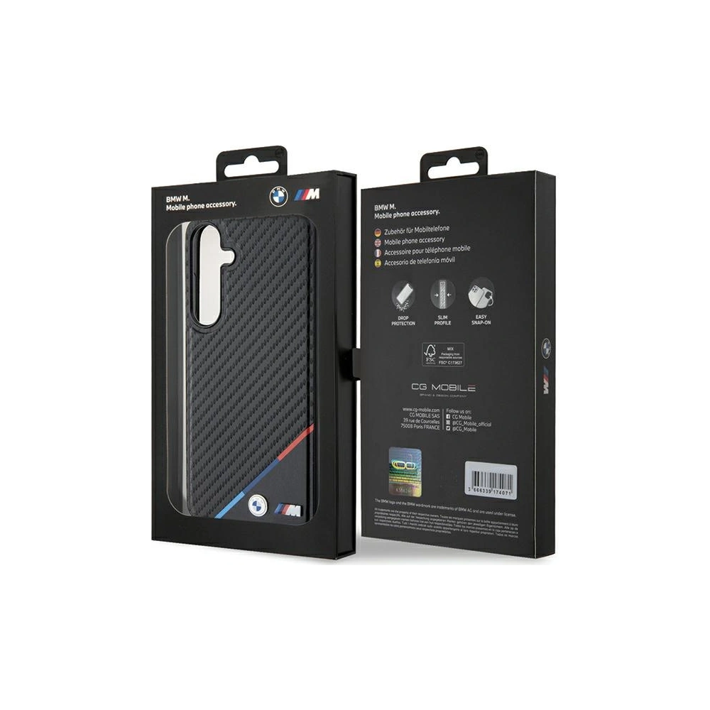 Hurtownia GSM - Etui BMW BMHMS24S23PUDTK Samsung Galaxy S24 hardcase Carbon Tricolor Line MagSafe černý/black - BMW607 - {ean13} - Hurt