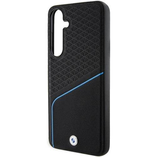 Etui BMW BMHMS24S23RDCLK Samsung Galaxy S24 hardcase Signature Leather Textured & Line MagSafe czarny/black