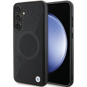 Hurtownia GSM - Etui BMW BMHMS24S23RTPK Samsung Galaxy S24 hardcase Signature Leather Half Textured & Circle MagSafe černý/black - BMW609 - {ean13} - Hurt