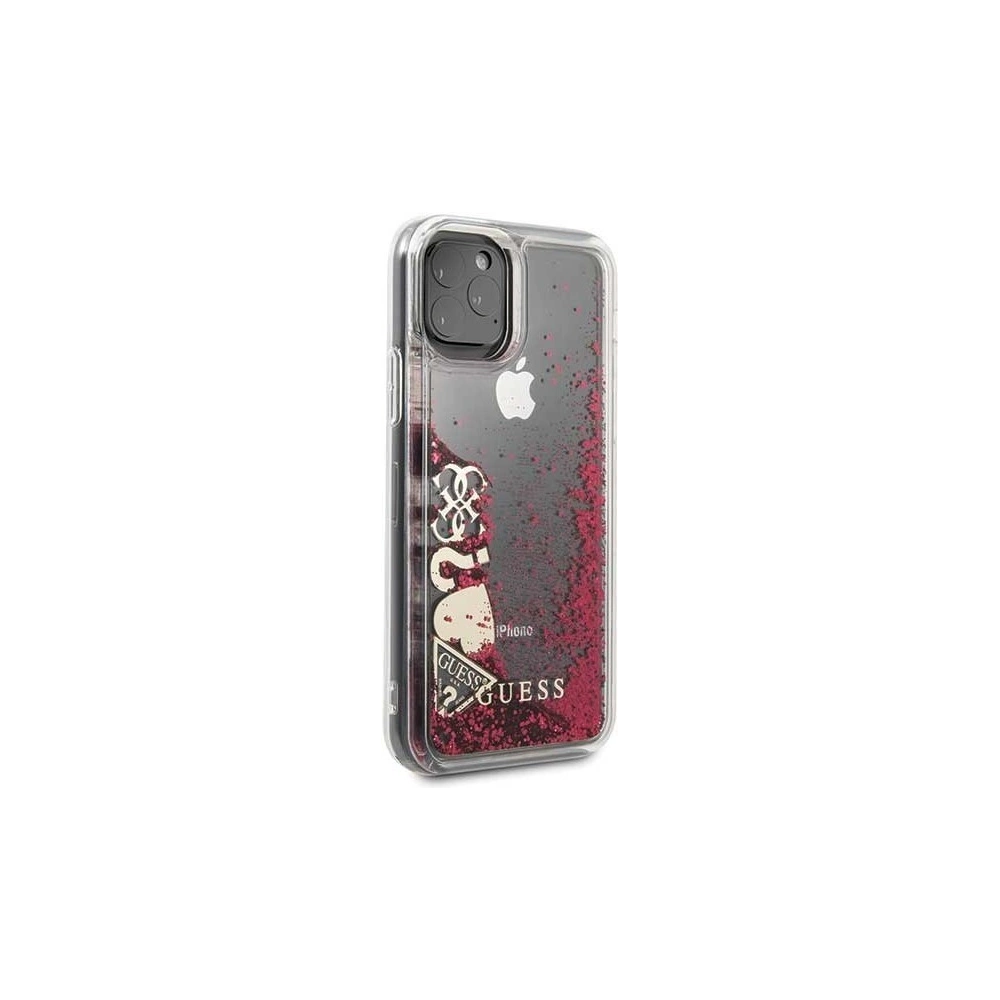 Hurtownia GSM - Etui Guess GUHCN58GLHFLRA Apple iPhone 11 Pro raspberry hard case Glitter Hearts - GUE153HEA - {ean13} - Hurt
