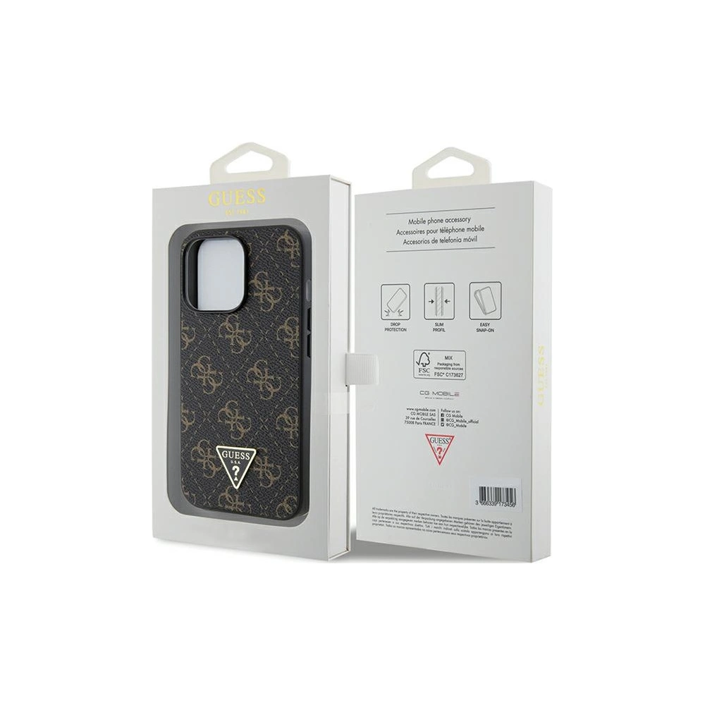 Hurtownia GSM - Etui Guess GUHCP13LPG4GPK Apple iPhone 13 / 13 Pro hardcase 4G Triangle Metal Logo negru/black - GUE3275 - {ean13} - Hurt
