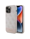 Etui Guess GUHCP14LG4GLPI Apple iPhone 14 Pro husă dură 4G Stripe Collection roz/pink
