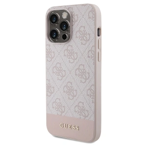 Hurtownia GSM - Etui Guess GUHCP14LG4GLPI Apple iPhone 14 Pro husă dură 4G Stripe Collection roz/pink - GUE3277 - {ean13} - Hurt