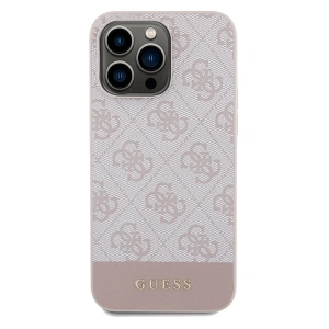 Hurtownia GSM - Etui Guess GUHCP14LG4GLPI Apple iPhone 14 Pro husă dură 4G Stripe Collection roz/pink - GUE3277 - {ean13} - Hurt
