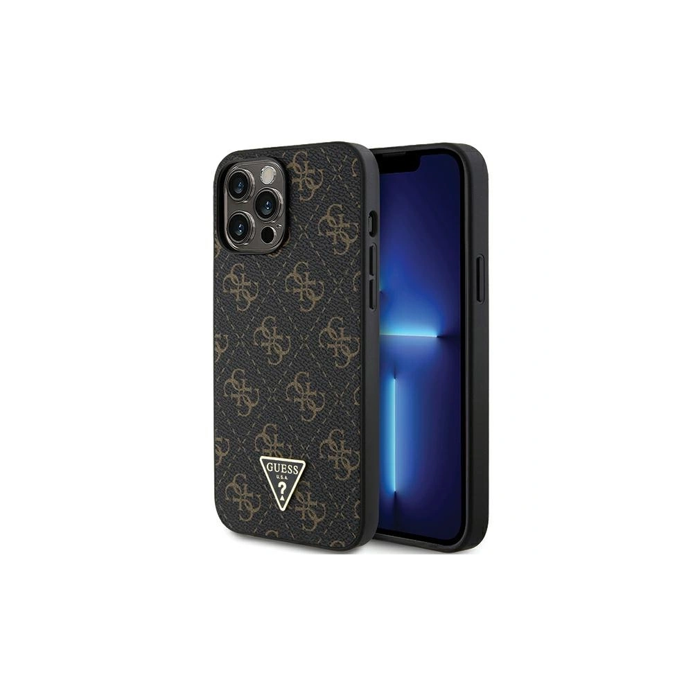 Hurtownia GSM - Case Guess GUHCP14LPG4GPK Apple iPhone 14 Pro Hardcase 4G Triangle Metal Logo schwarz/black - GUE3278 - {ean13} - Hurt