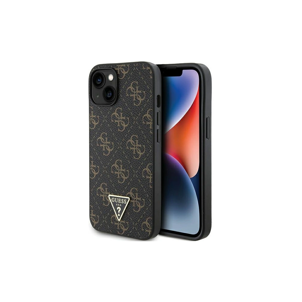 Hurtownia GSM - Etui Guess GUHCP14SPG4GPK Apple iPhone 14 / 15 hardcase 4G Triangle Metal Logo černý/black - GUE3279 - {ean13} - Hurt