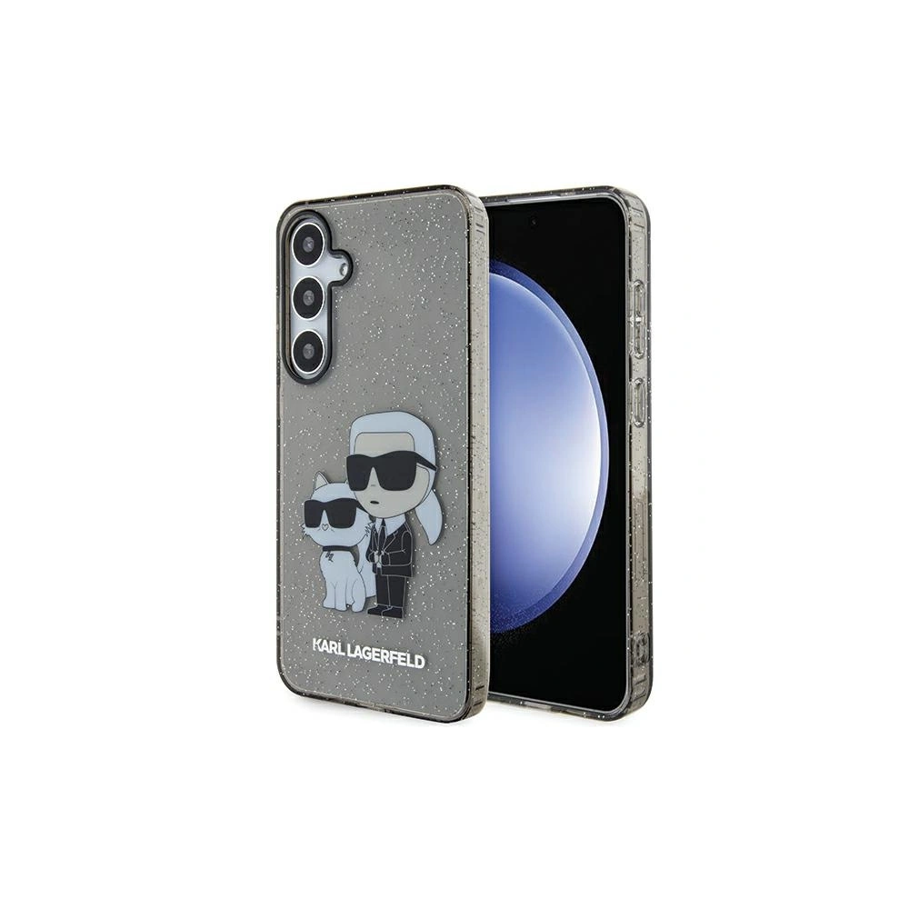 Hurtownia GSM - Etui Karl Lagerfeld KLHCS24MHNKCTGK Samsung Galaxy S24+ Plus tvrdý kryt Glitter Karl&Choupette černý/black - KLD1879 - {ean13} - Hurt