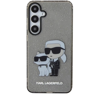 Wholesale Karl Lagerfeld KLHCS24MHNKCTGK Samsung Galaxy S24+ Plus hardcase Glitter Karl&Choupette black - KLD1879 - {ean13} - Hurt