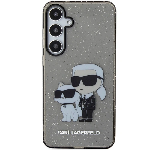 Etui Karl Lagerfeld KLHCS24MHNKCTGK Samsung Galaxy S24+ Plus hardcase Glitter Karl&Choupette czarny/black