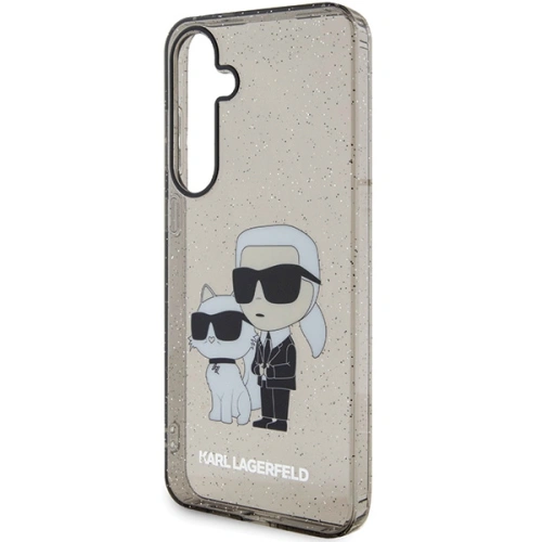 Etui Karl Lagerfeld KLHCS24MHNKCTGK Samsung Galaxy S24+ Plus hardcase Glitter Karl&Choupette czarny/black