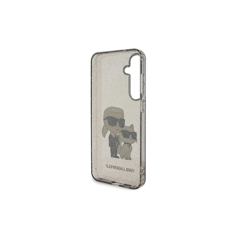 Wholesale Karl Lagerfeld KLHCS24MHNKCTGK Samsung Galaxy S24+ Plus hardcase Glitter Karl&Choupette black - KLD1879 - {ean13} - Hurt