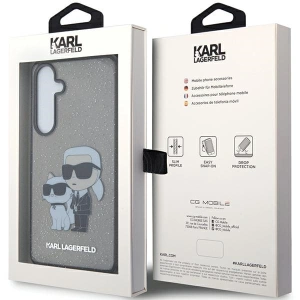 Wholesale Karl Lagerfeld KLHCS24MHNKCTGK Samsung Galaxy S24+ Plus hardcase Glitter Karl&Choupette black - KLD1879 - {ean13} - Hurt