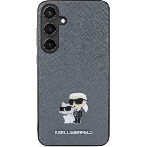 Wholesale Karl Lagerfeld KLHCS24MPSAKCMPG Samsung Galaxy S24+ Plus hardcase Saffiano Karl & Choupette Metal Pin grey - KLD1880 - {ean13} - Hurt
