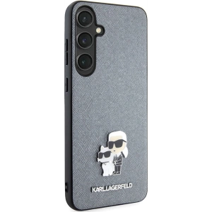 Wholesale Karl Lagerfeld KLHCS24MPSAKCMPG Samsung Galaxy S24+ Plus hardcase Saffiano Karl & Choupette Metal Pin grey - KLD1880 - {ean13} - Hurt
