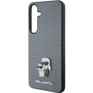 Wholesale Karl Lagerfeld KLHCS24MPSAKCMPG Samsung Galaxy S24+ Plus hardcase Saffiano Karl & Choupette Metal Pin grey - KLD1880 - {ean13} - Hurt