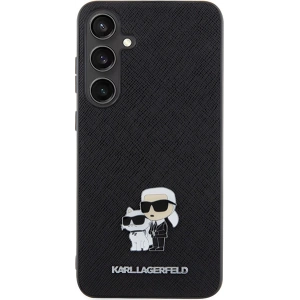 Wholesale Karl Lagerfeld KLHCS24MPSAKCMPK Samsung Galaxy S24+ Plus hardcase Saffiano Karl & Choupette Metal Pin black - KLD1881 - {ean13} - Hurt