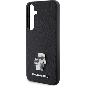 Wholesale Karl Lagerfeld KLHCS24MPSAKCMPK Samsung Galaxy S24+ Plus hardcase Saffiano Karl & Choupette Metal Pin black - KLD1881 - {ean13} - Hurt