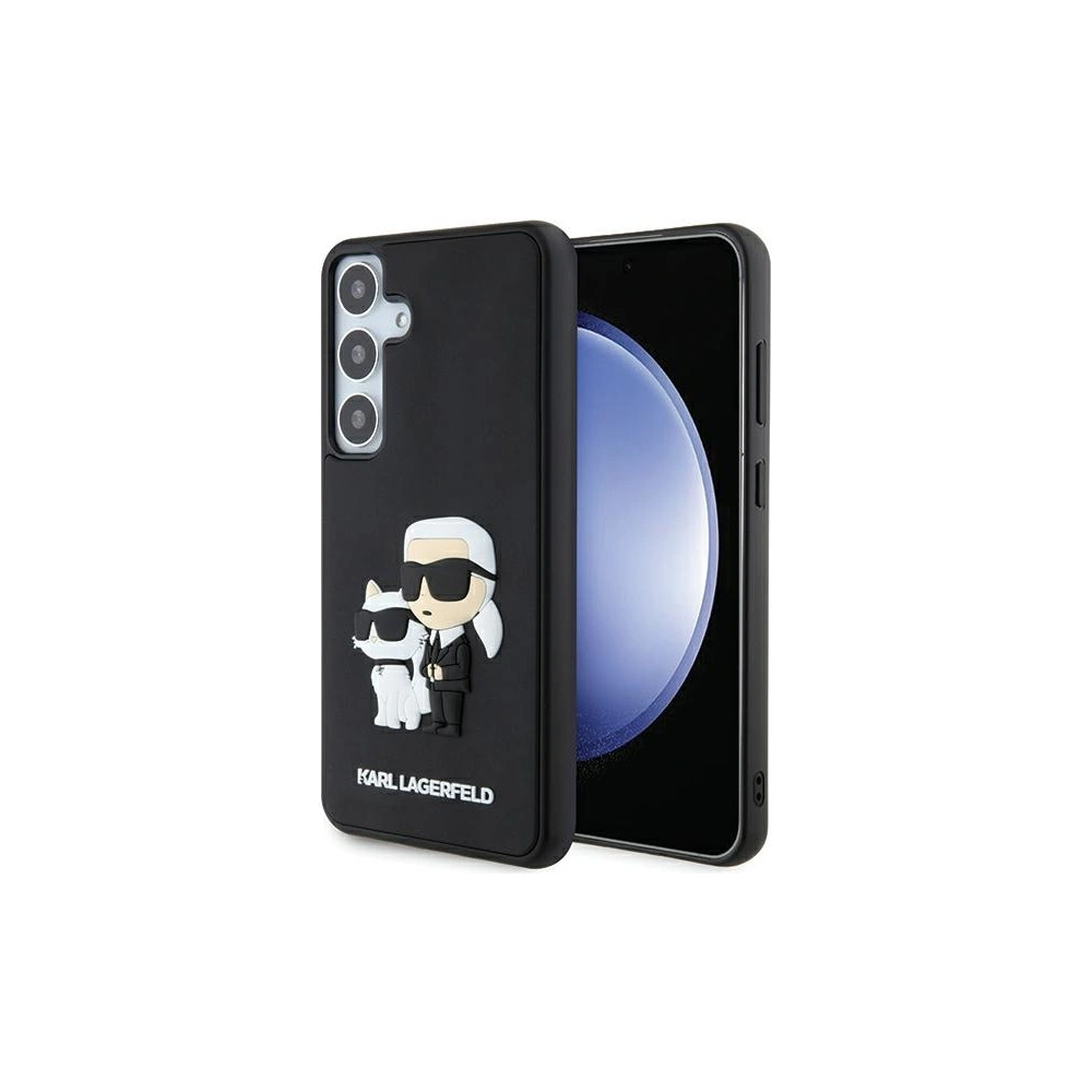 Hurtownia GSM - Etui Karl Lagerfeld KLHCS24S3DRKCNK Samsung Galaxy S24 kemény tok 3D gumi Karl&Choupette fekete/black - KLD1882 - {ean13} - Hurt