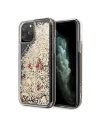 Etui Guess GUHCN58GLHREGO Apple iPhone 11 Pro gold/złoty hard case Liquid Glitter Hearts