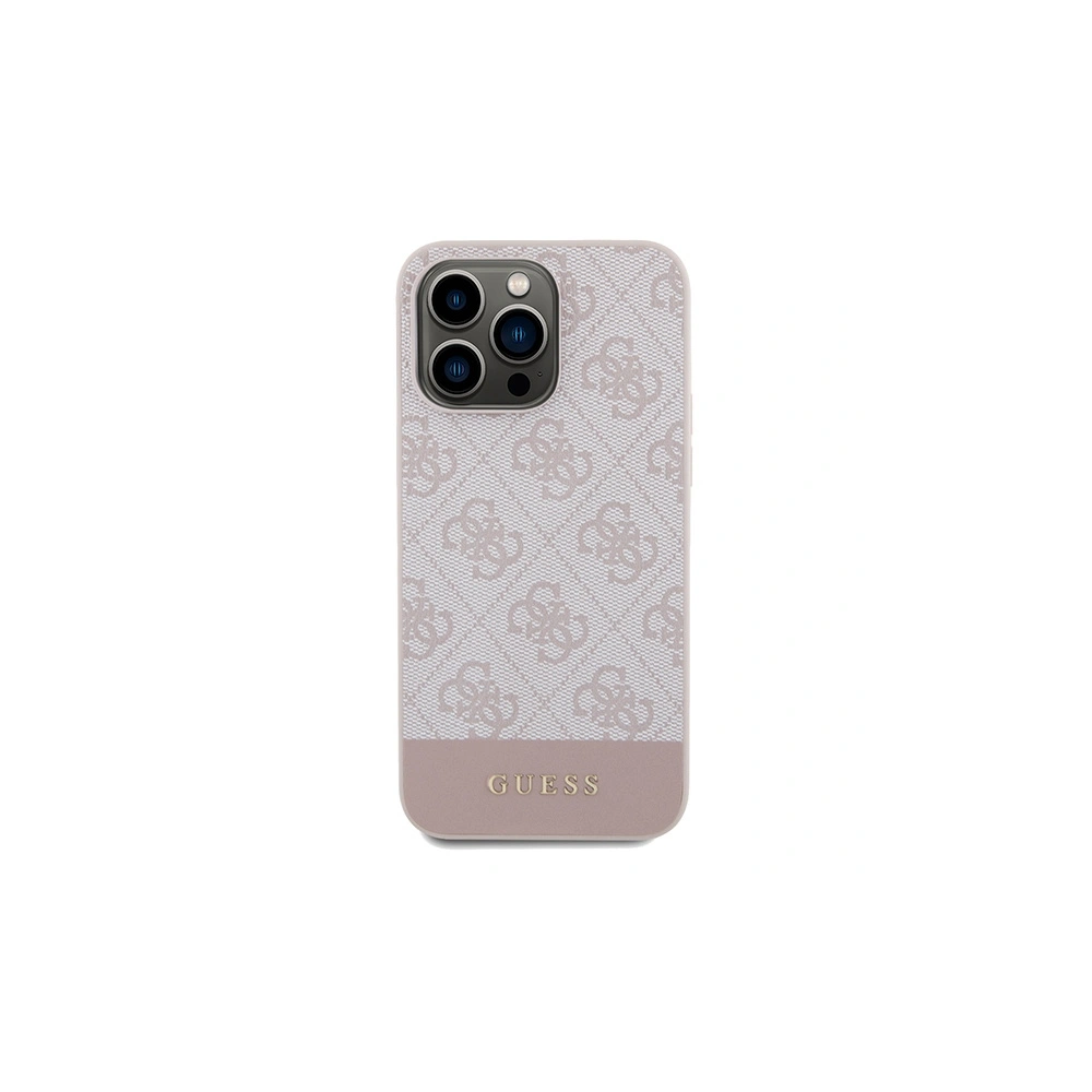 Hurtownia GSM - Etui Guess GUHCP14XG4GLPI Apple iPhone 14 Pro Max hardcase 4G Stripe Collection růžový/pink - GUE3280 - {ean13} - Hurt