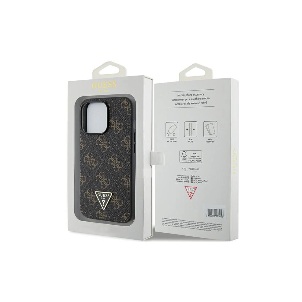 Hurtownia GSM - Etui Guess GUHCP14XPG4GPK Apple iPhone 14 Pro Max hardcase 4G Triangle Metal Logo černý/black - GUE3281 - {ean13} - Hurt