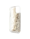 Wholesale Guess GUHCN58GLHREGO iPhone 11 Pro gold hard case Liquid Glitter Hearts - GUE155GLD - {ean13} - Hurt