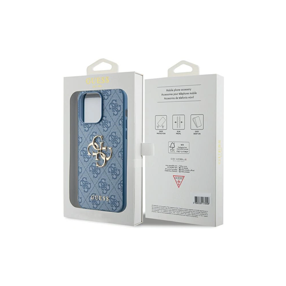 Hurtownia GSM - Etui Guess GUHCP15L4GMGBL Apple iPhone 15 Pro keményborítás 4G Big Metal Logo kék/blue - GUE3282 - {ean13} - Hurt