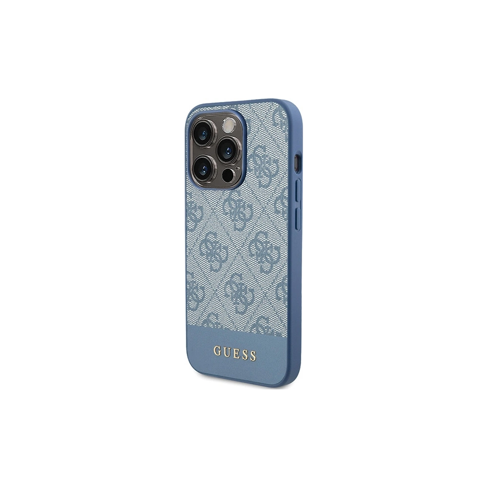 Hurtownia GSM - Etui Guess GUHCP15LG4GLBL Apple iPhone 15 Pro keménytok 4G Stripe Collection kék/blue - GUE3283 - {ean13} - Hurt