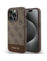 Etui Guess GUHCP15LG4GLBR Apple iPhone 15 Pro hardcase 4G Stripe Collection brązowy/brown