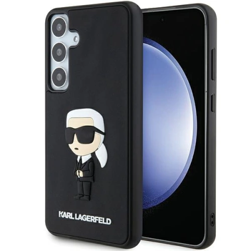 Etui Karl Lagerfeld KLHCS24S3DRKINK Samsung Galaxy S24 hardcase 3D Rubber Ikonik czarny/black