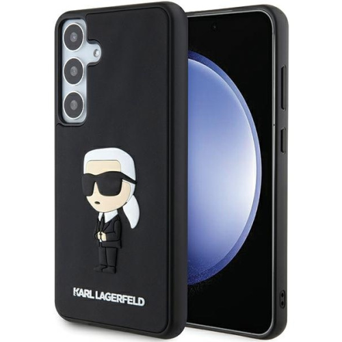 Karl Lagerfeld Distributor - 3666339241995 - KLD1883 - Karl Lagerfeld KLHCS24S3DRKINK Samsung Galaxy S24 hardcase 3D Rubber Ikonik black - B2B homescreen