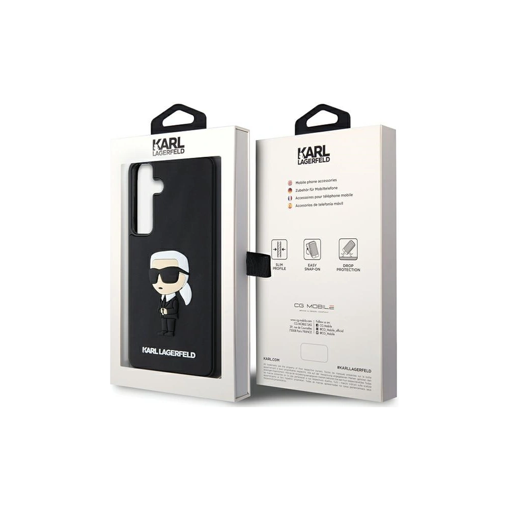 Hurtownia GSM - Etui Karl Lagerfeld KLHCS24S3DRKINK Samsung Galaxy S24 hardcase 3D Rubber Ikonik negru/black - KLD1883 - {ean13} - Hurt