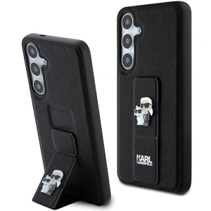 Hurtownia GSM - Etui Karl Lagerfeld KLHCS24SGSAKCPK Samsung Galaxy S24 hardcase Gripstand Saffiano Karl&Choupette Pins černý/black - KLD1884 - {ean13} - Hurt