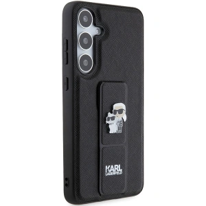 Etui Karl Lagerfeld KLHCS24SGSAKCPK Samsung Galaxy S24 hardcase Gripstand Saffiano Karl&Choupette Pins czarny/black
