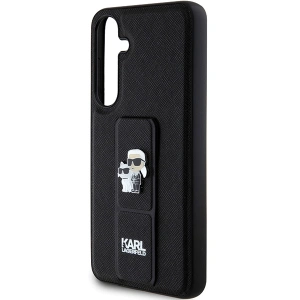 Etui Karl Lagerfeld KLHCS24SGSAKCPK Samsung Galaxy S24 hardcase Gripstand Saffiano Karl&Choupette Pins czarny/black