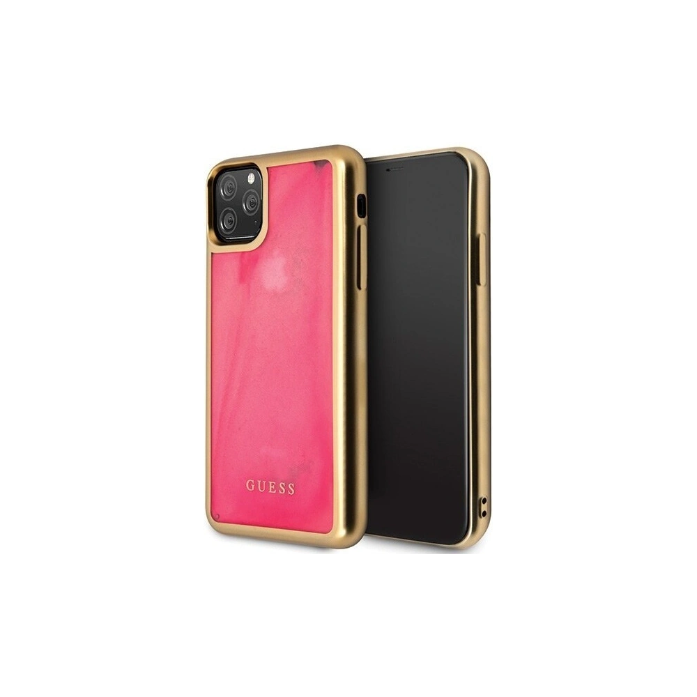 Hurtownia GSM - Etui Guess GUHCN58GLTRPI Apple iPhone 11 Pro różowy/pink hard case Glow in the Dark Sand Matte - GUE156PNK - {ean13} - Hurt